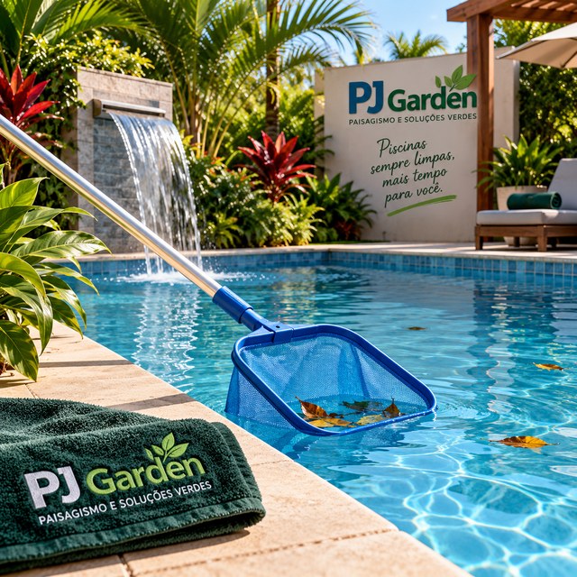 Manutenção e tratamento de piscinas da PJ Garden em Bertioga